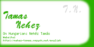 tamas nehez business card
